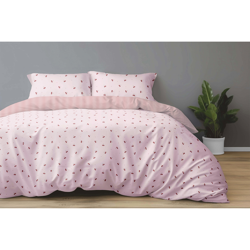 Комплект постельного белья евро (4 предмета) тм PROVANCE Черри 100% хлопок, поплин, 2 дизайна - #1
