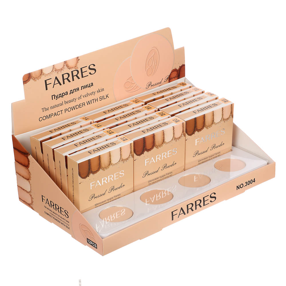 Пудра для лица, шелковая, тм Farres, 13,5 г - #9