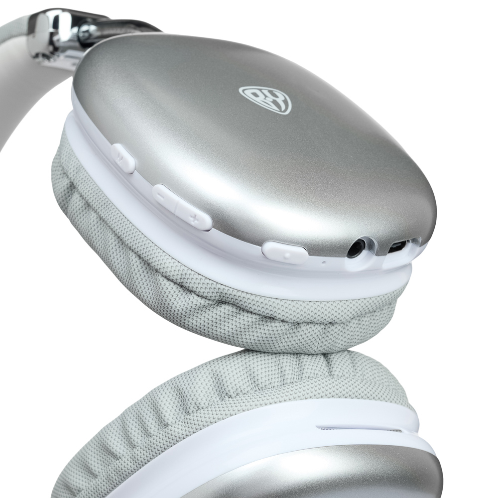 Наушники беспроводные полноразмерные BY CrystalPods, 400мАч, BT5.3, серебро - #7