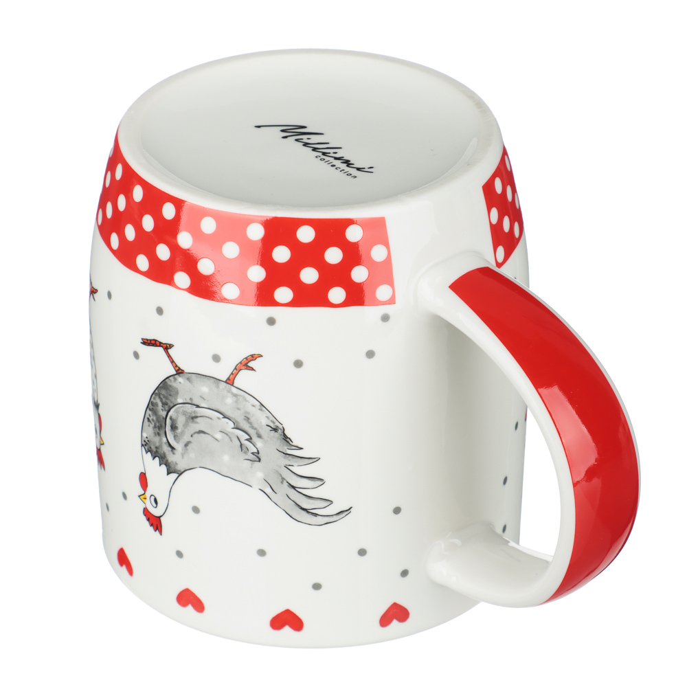 Кружка тм MILLIMI, Курочка Ряба 365 мл, 4дизайна, фарфор - #5