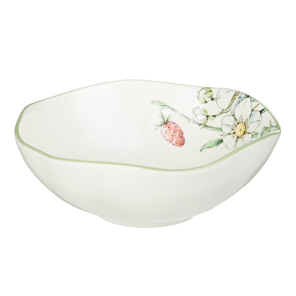 MILLIMI Земляника Салатник, 15,5х5см, 380мл, керамика - #1