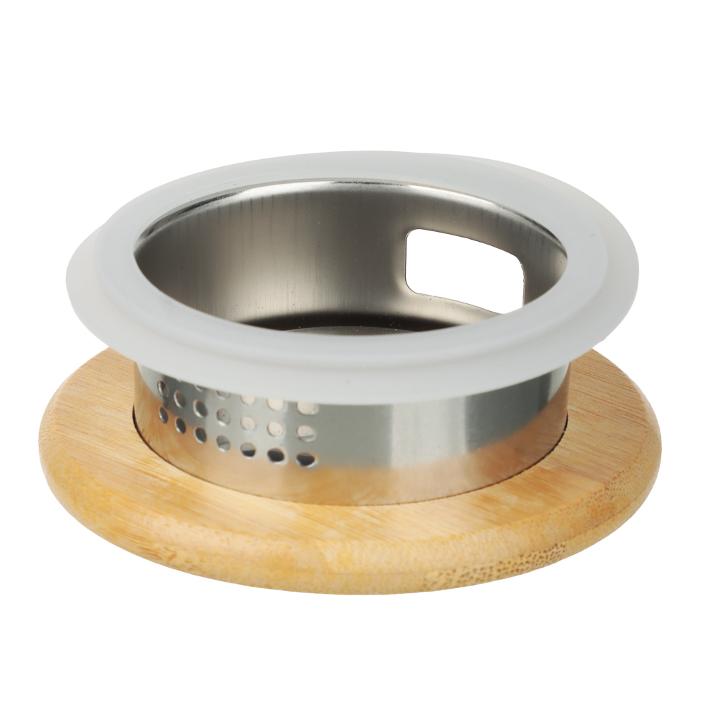 Кувшин с металлическим фильтром бамбуковая крышка тм SATOSHI Ботаника, 1500мл, стекло - #6