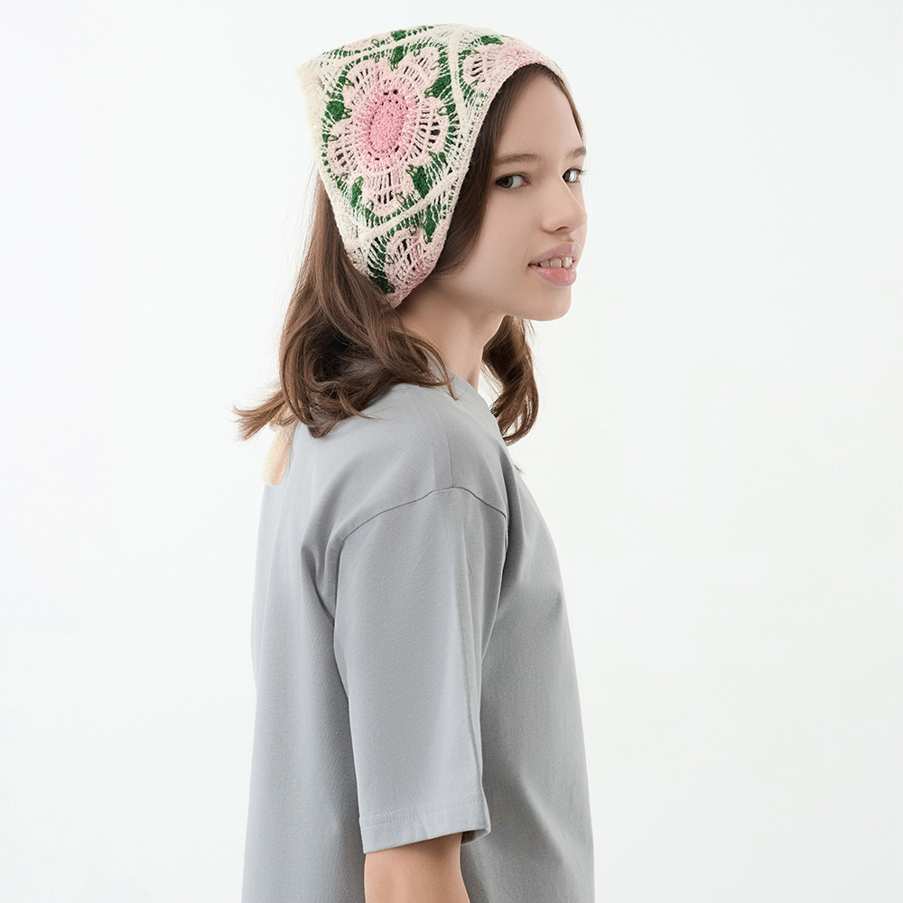 GALANTE Косынка вязаная женская, р-р 50x35см, 100% полиэстер, 6 дизайнов - #15