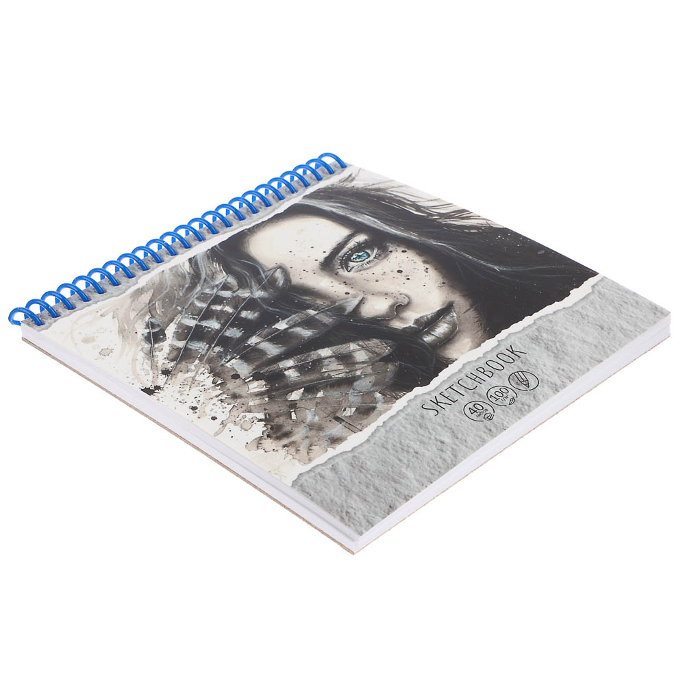 Скетчбук (альбом), тверд.подложка, спираль, в ассортименте - #7