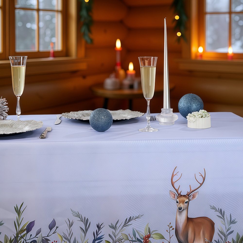 PROVANCE Нордик Скатерть текстильная 140х230см, 100% полиэстер, олень - #9