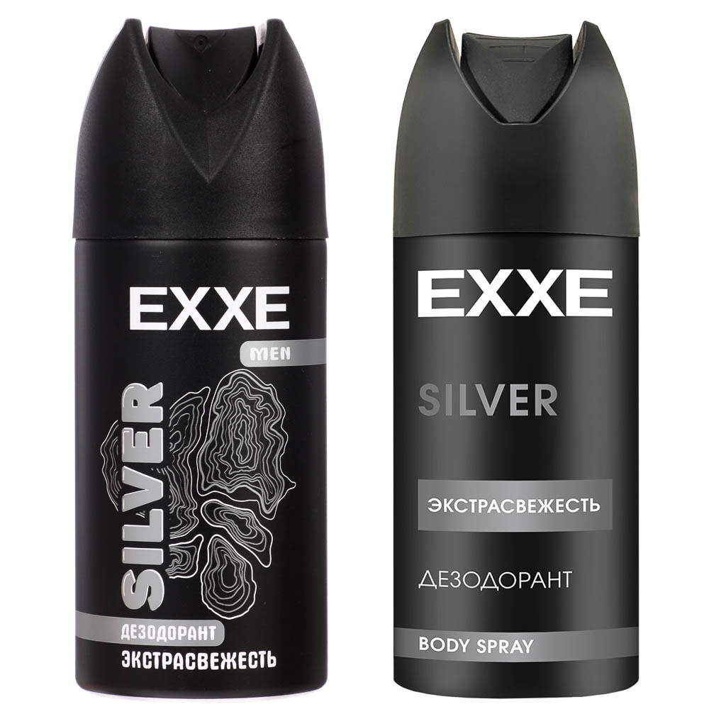 Дезодорант аэрозоль мужской EXXE MEN SILVER, 150мл - #1