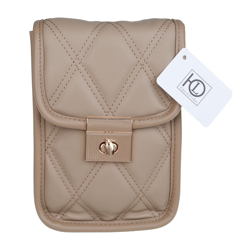 ЮL Кватра Сумка кроссбоди стеганная на длинном ремне, ПУ, 19х13х4см, 2 цвета, КЖС24-21 - #7