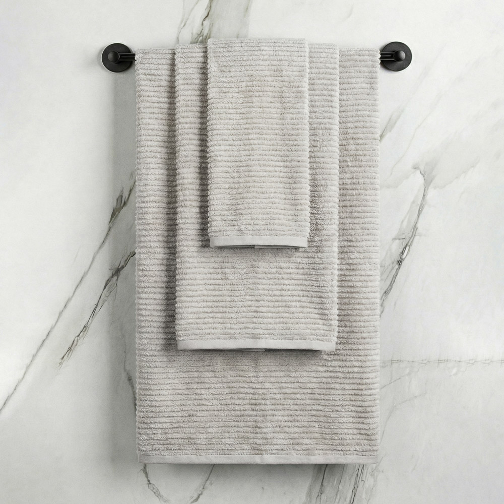 PROVANCE Basic Комплект полотенец, 3шт, 30х50, 50х80, 70х120, 95% пэ, 5% полиамид, 280гр/м, серый - #4