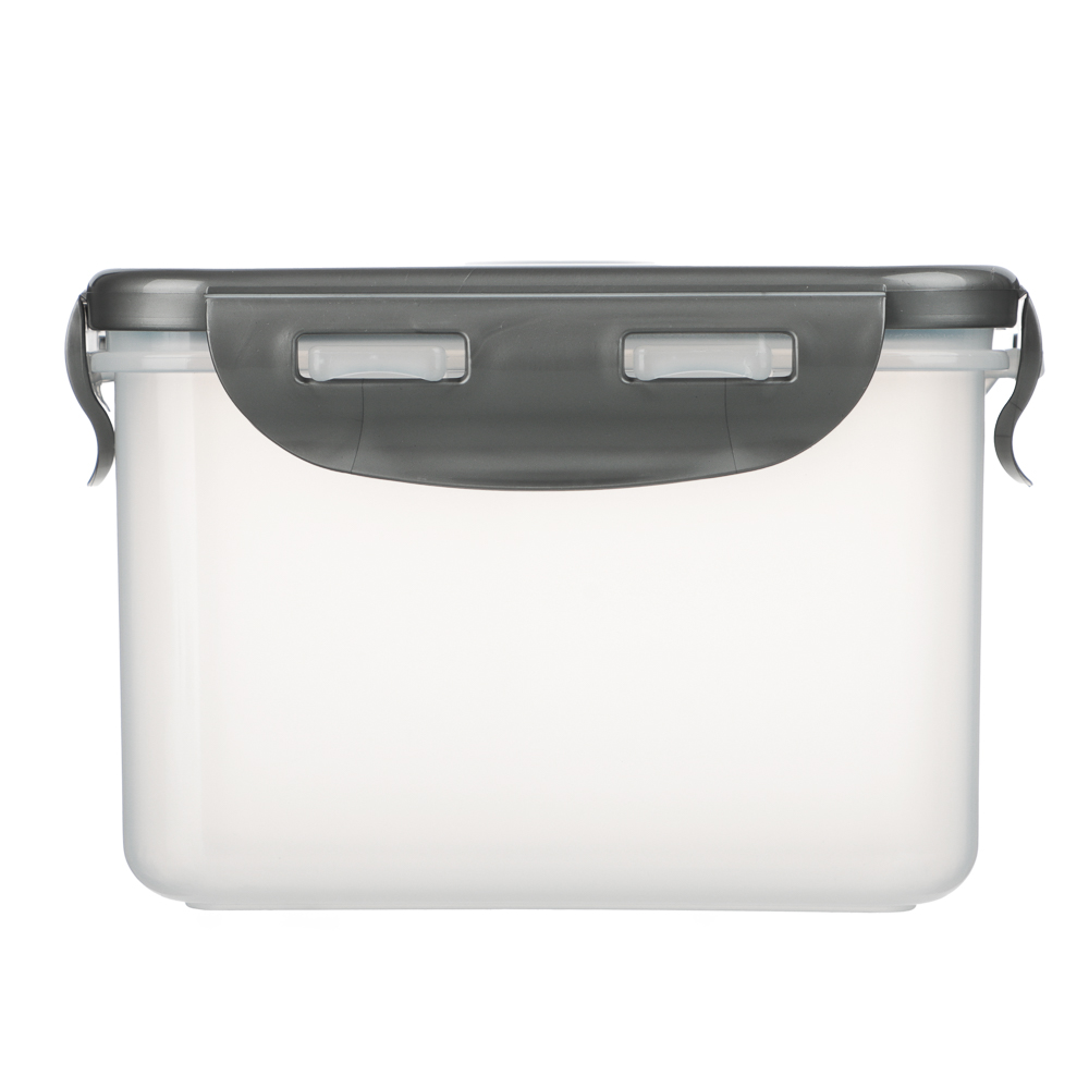 Контейнер герметичный для СВЧ с защелками, 0,63л, 130х100х85мм, пластик - #3