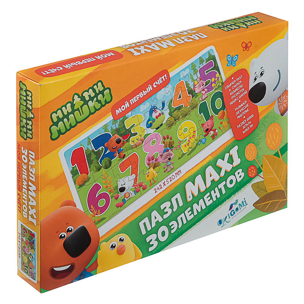 МиМиМишки.Пазл.30Эл.От 1 до 10, 28,5x3,5x18,5см - #1
