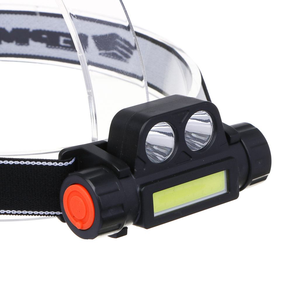 ЕРМАК Фонарь налобный, COB LED, 2 режима, 800мАч, зарядка USB, пластик, 92х35х45 мм - #6