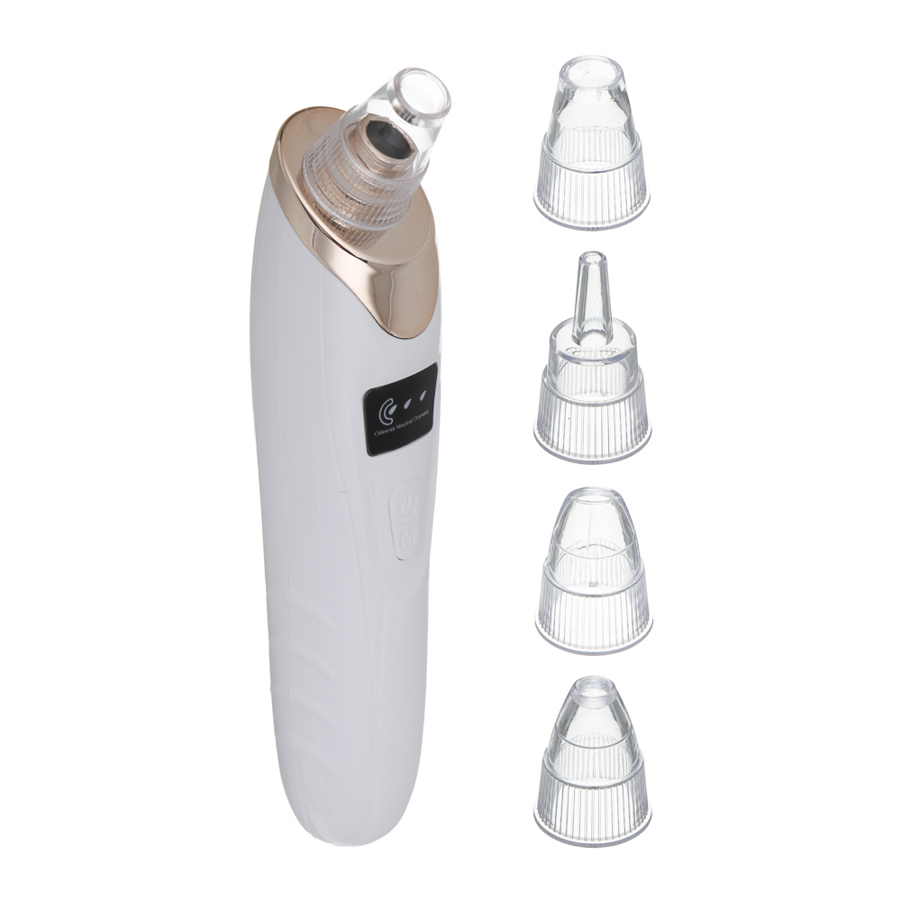 LEBEN Аппарат для массажа и чистки пор, 5 насадок, 350мАч, белый - #1