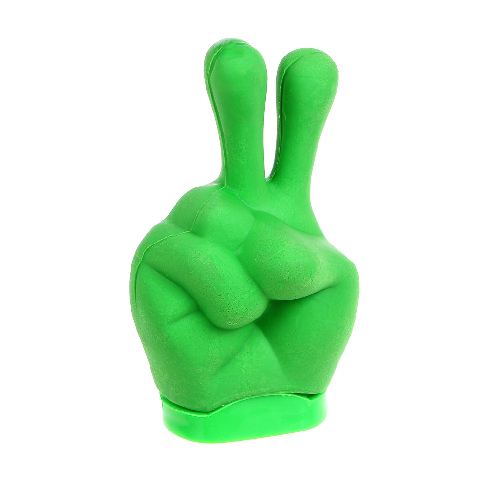 Точилка для карандашей с ластиком, "Камень-ножницы-бумага", пластик, ТПР, 9 дизайнов - #3