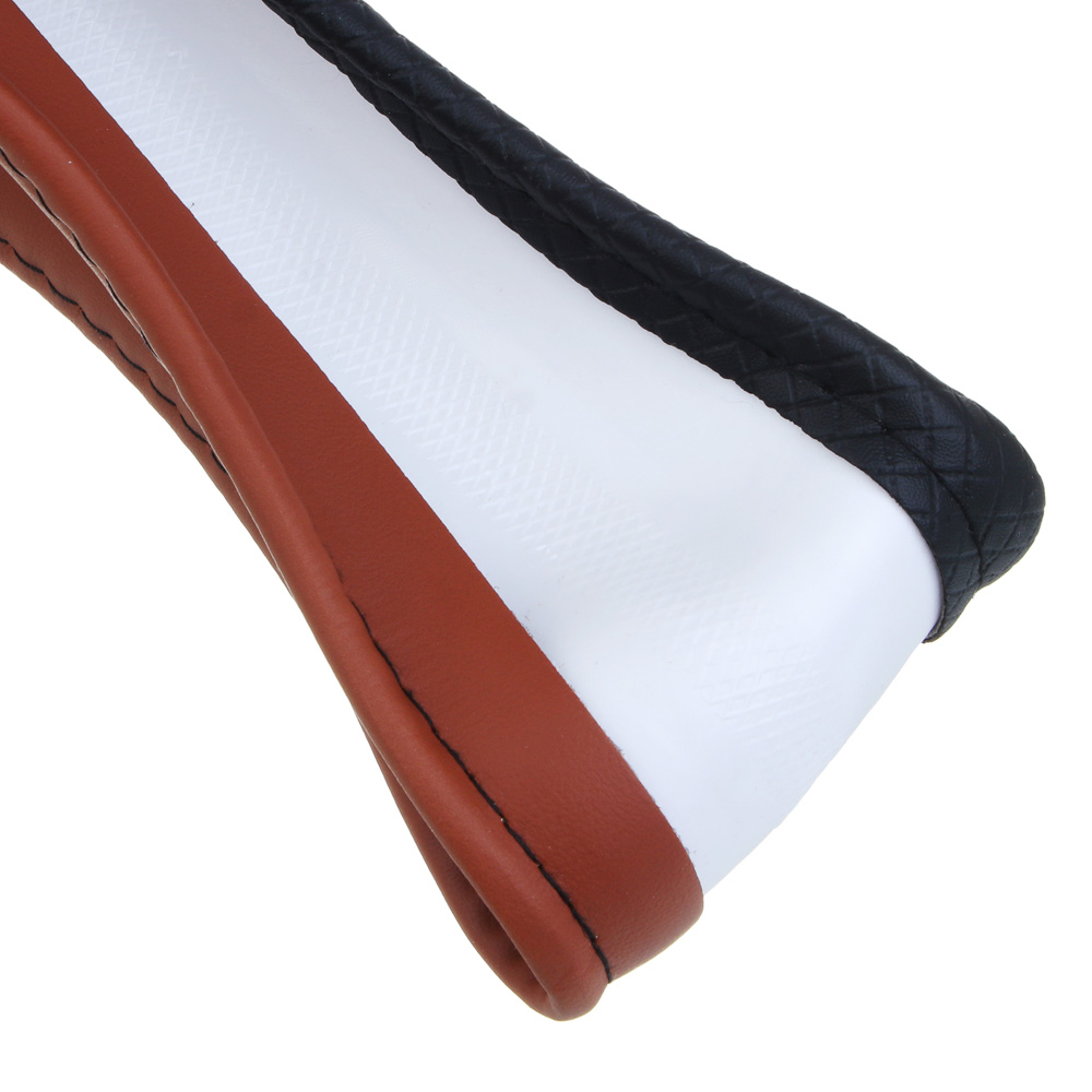 ЕРМАК Оплетка руля, серия Basic, размер M, черно-коричневая, полиуретан(PU) - #4