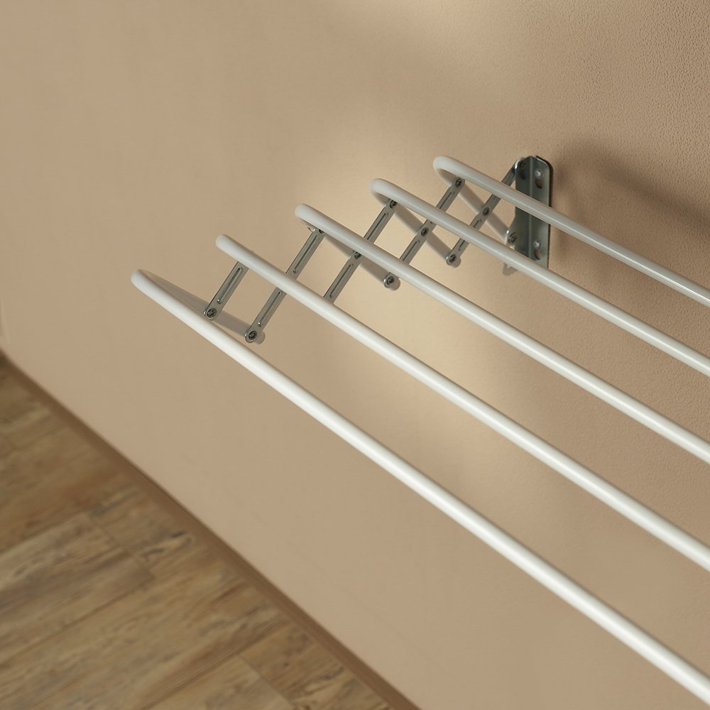 VETTA Сушилка для белья настенная раздвижная, окрашенная сталь, 100см - #10