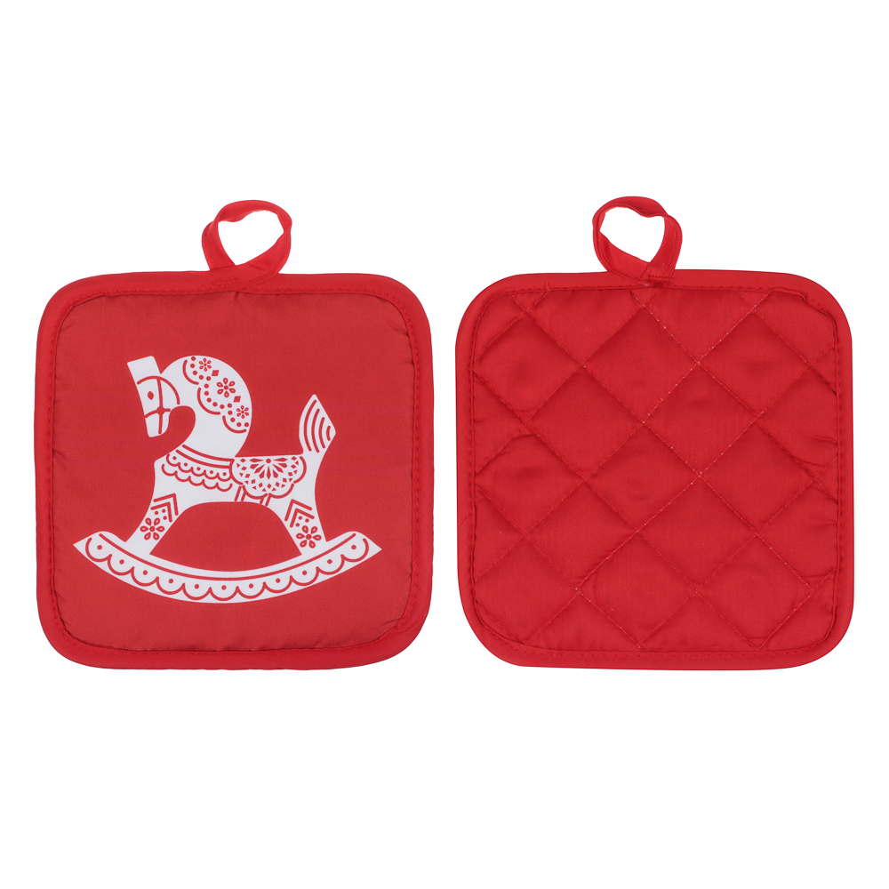 PROVANCE Красный конь Прихватка, 17х17см, 100% полиэстер - #2