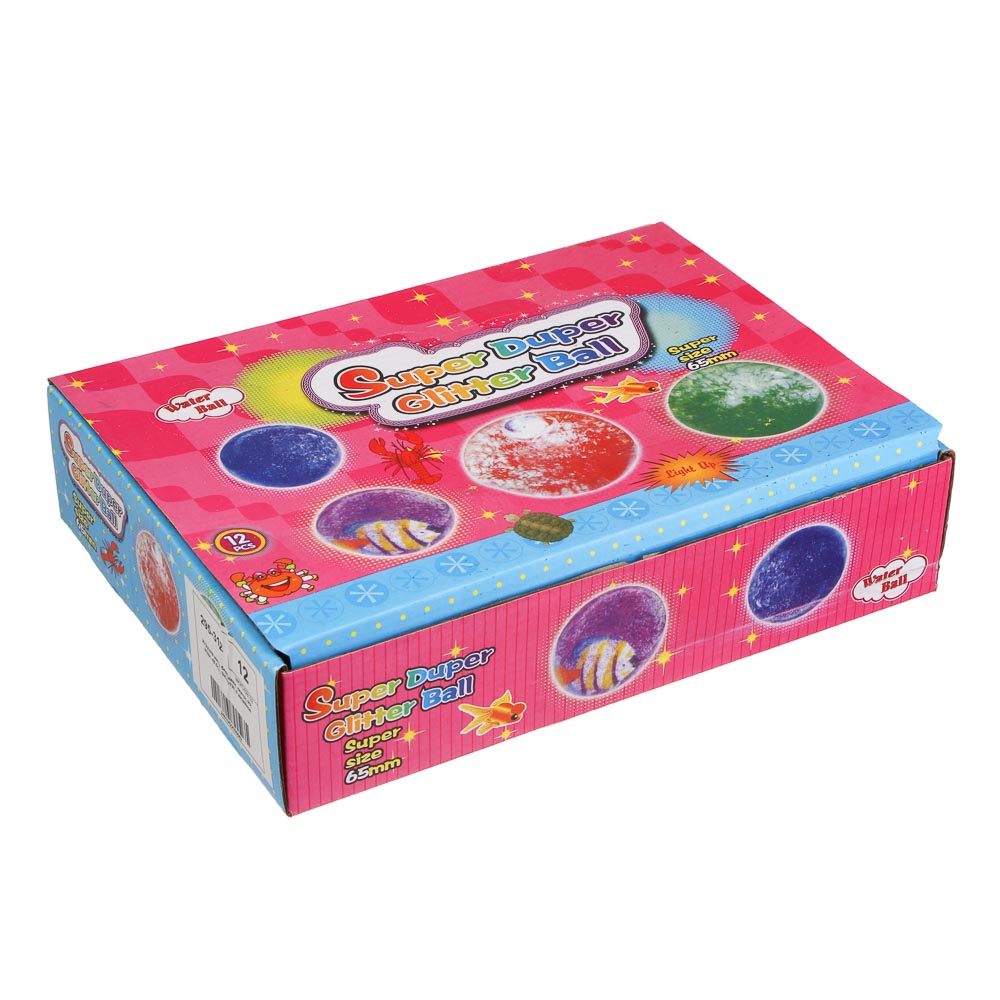 Игрушка мяч с блестками, каучук, PP, вода, d6,5см, 3хLR1130, 6 дизайнов - #9