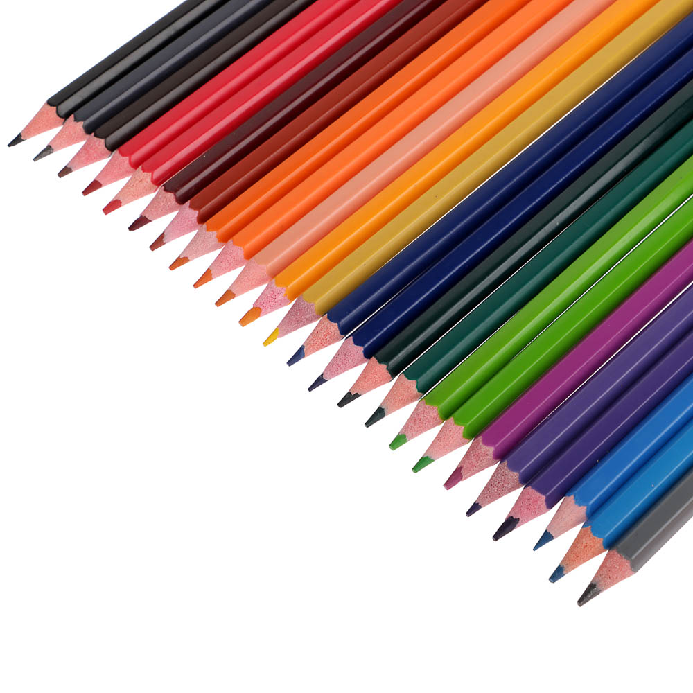 Карандаши 24цв. ClipStudio шестигранные заточ., пластик, улучшенное письмо, в карт.коробке - #4