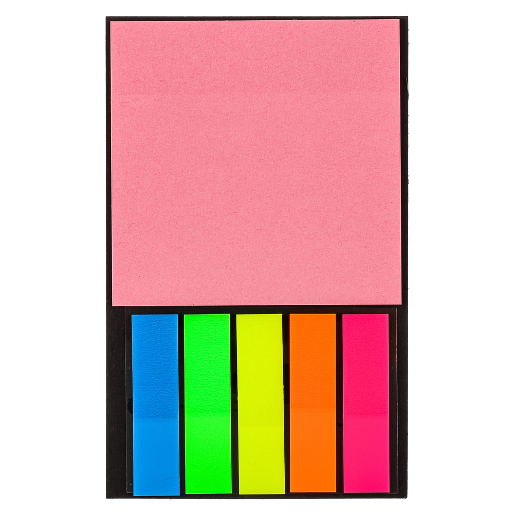 Набор: листочки самоклеющиеся и закладки, 13х8 см, 4 цвета - #2