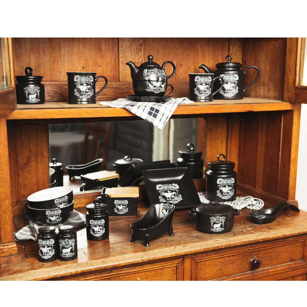 MILLIMI Ранчо Набор чайный "Эгоист", чайник 380мл, чашка 320мл, блюдце 15см, керамика - #7