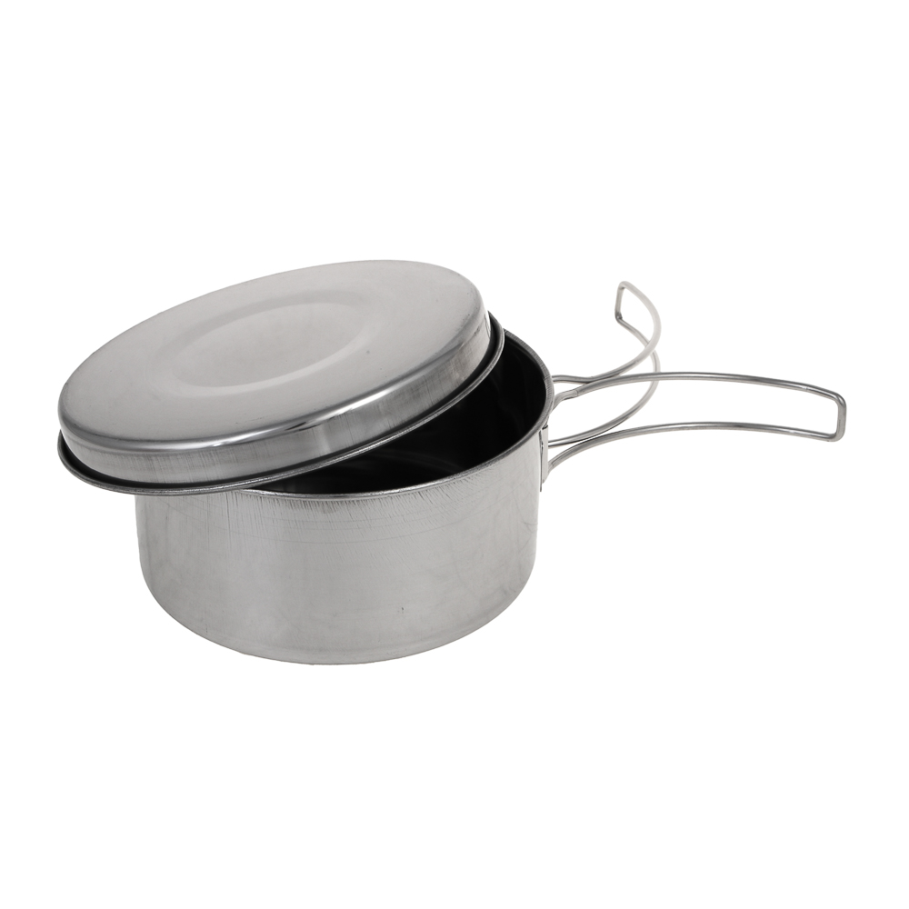 AZOR FISHING Набор туристической посуды, 8 предметов в чехле, нерж.сталь - #6