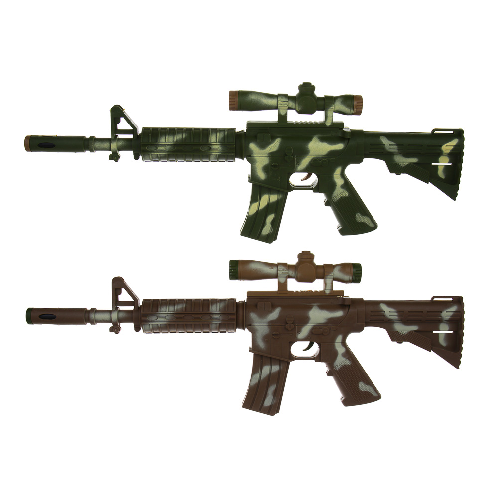 ИГРОЛЕНД Автомат, стреляет мягкими пулями, PP, EVA, картон, 20х52см, 2 дизайна - #2