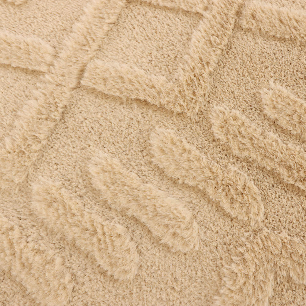 Коврик для ванной 50х80см WARM, LATTE5, бежевый, полиэстер, SWM-4012-BG-B - #3