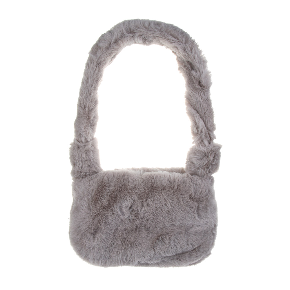 ЮL Лавли Сумка плечевая из искусственного меха на молнии, 24x16 см, полиэстер, 2-3 цвета - #2