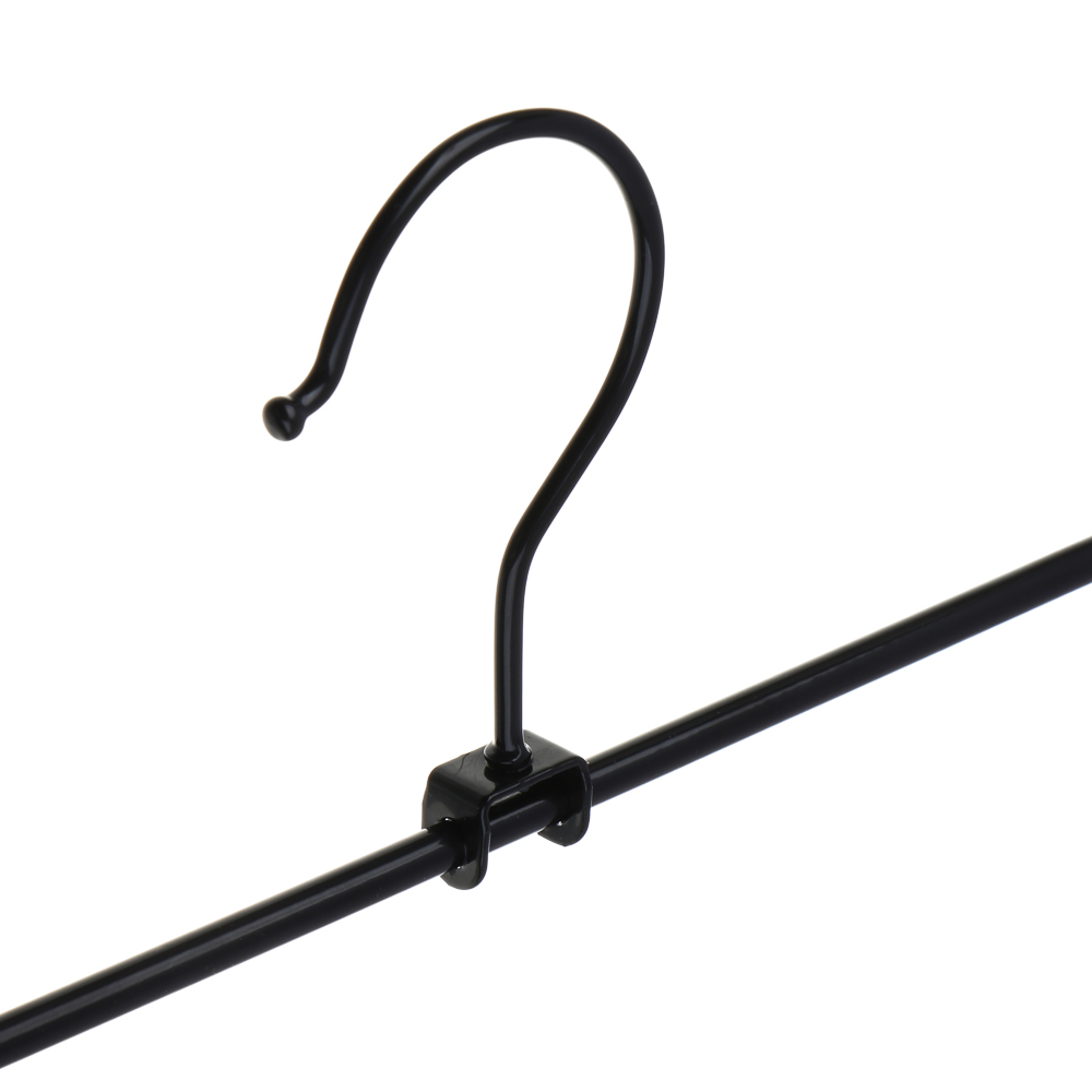 Вешалки для юбок и брюк тм VETTA, 2шт, 31х6см, с зажимами, ПВХ, металл, цвет черный - #5