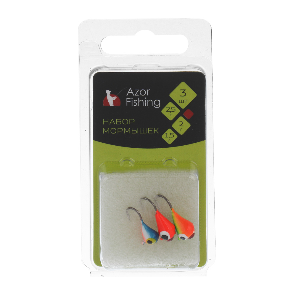 Набор мормышек "КАПЛЯ" тм AZOR FISHING, свинец, 3шт - #4