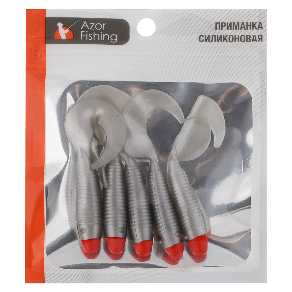 Приманка мягкая "Shad" тм AZOR FISHING, силикон, 7см, 5шт. в уп, 5 цветов - #4
