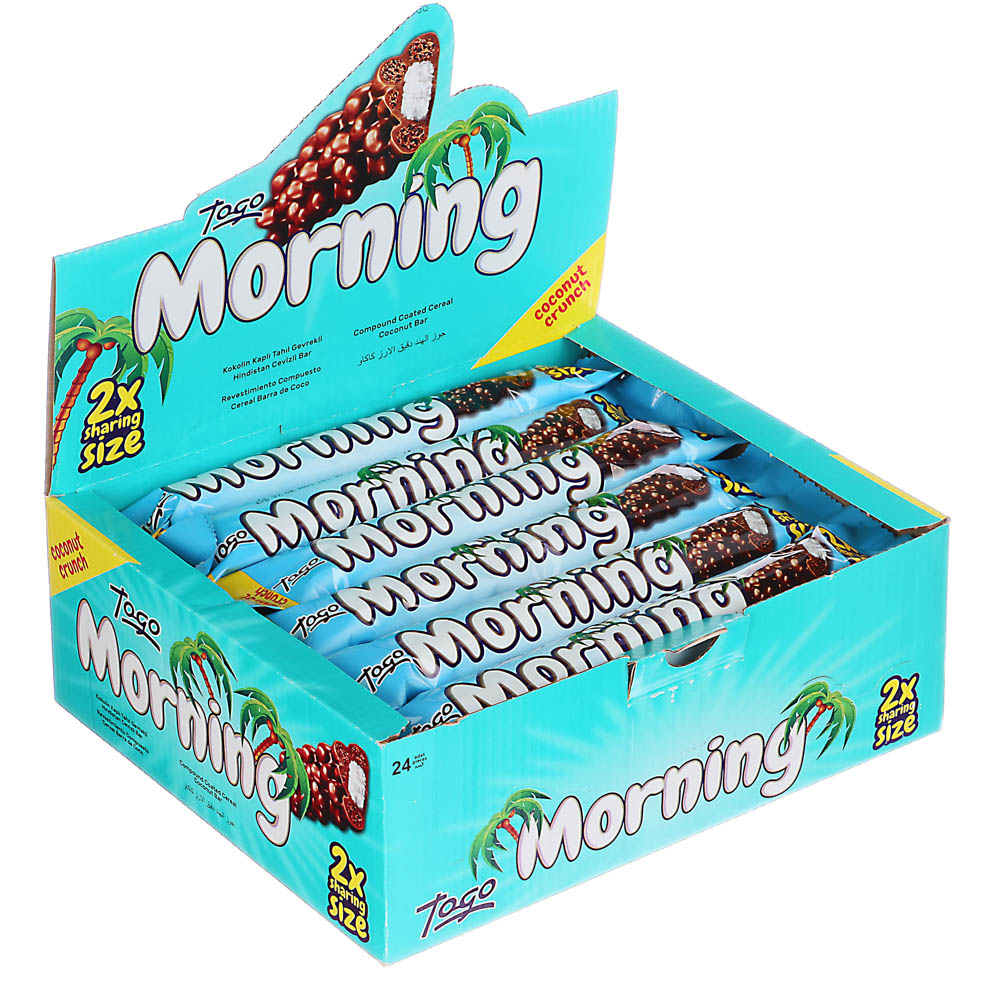 Батончик "Morning" с кокосом, покрытый молочным шоколадом с воздушными злаками 50 г. - #3
