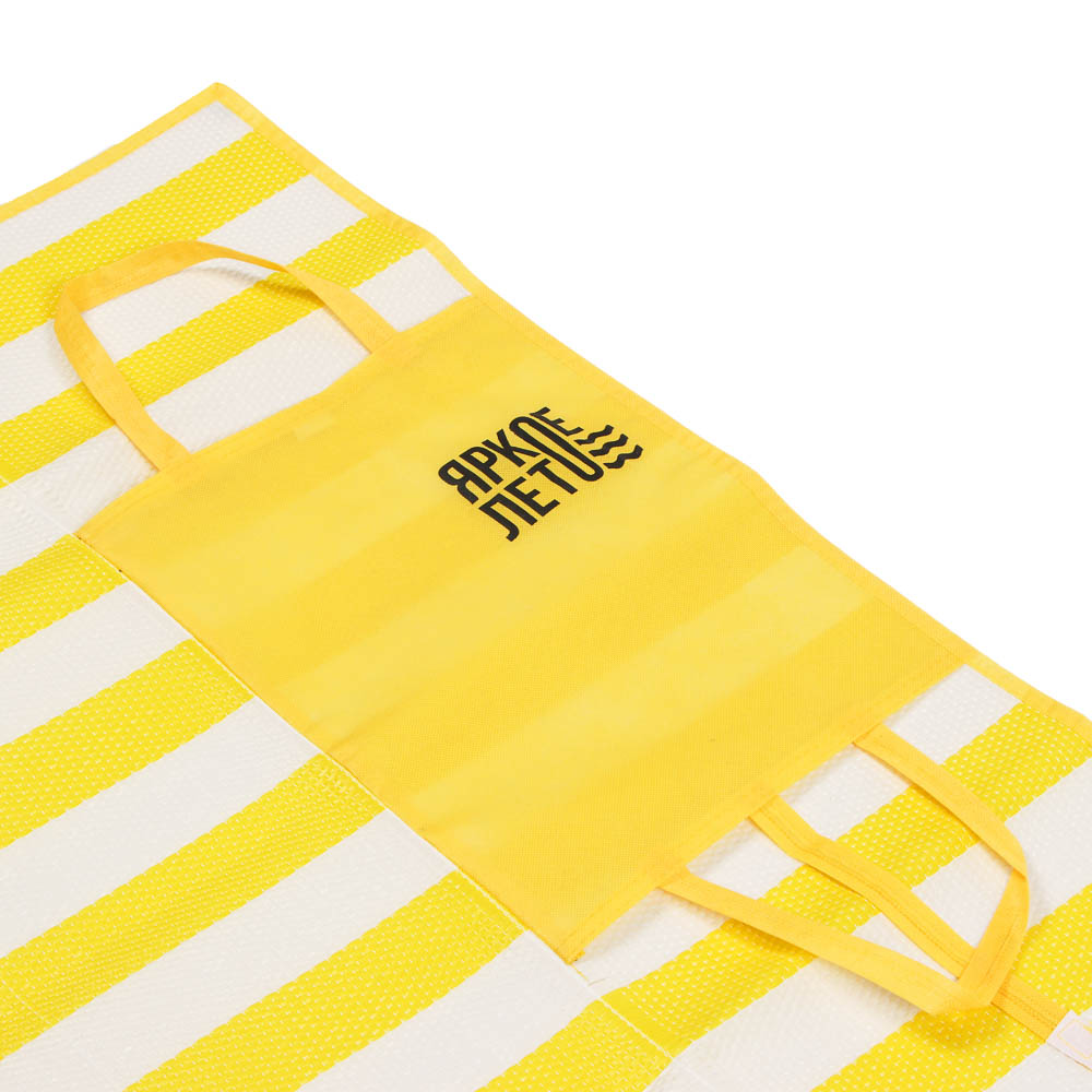 Коврик пляжный тм ЯРКОЕ ЛЕТО, 120х180, с ручками для переноски, полоса, полипропилен - #4