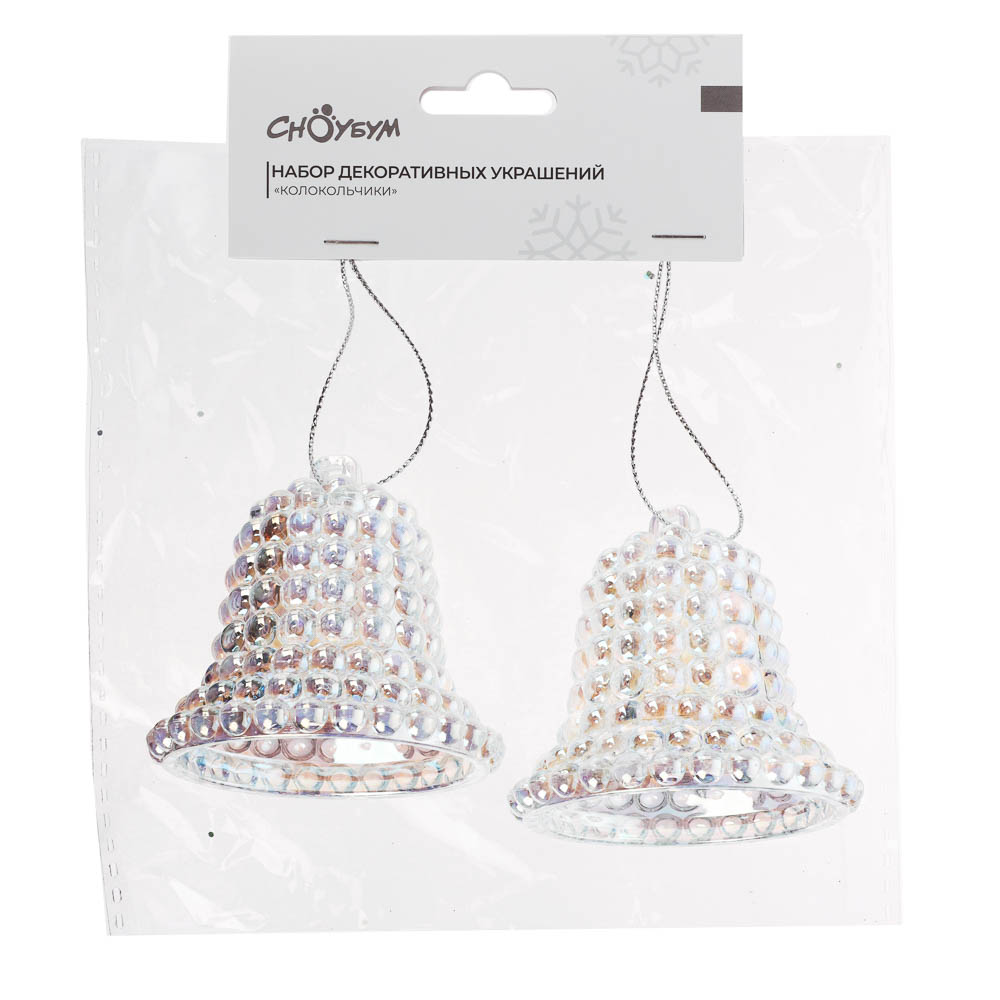 СНОУ БУМ Набор декоративных украшений "Колокольчики" 2 шт, 5.5x6 см, акрил - #4