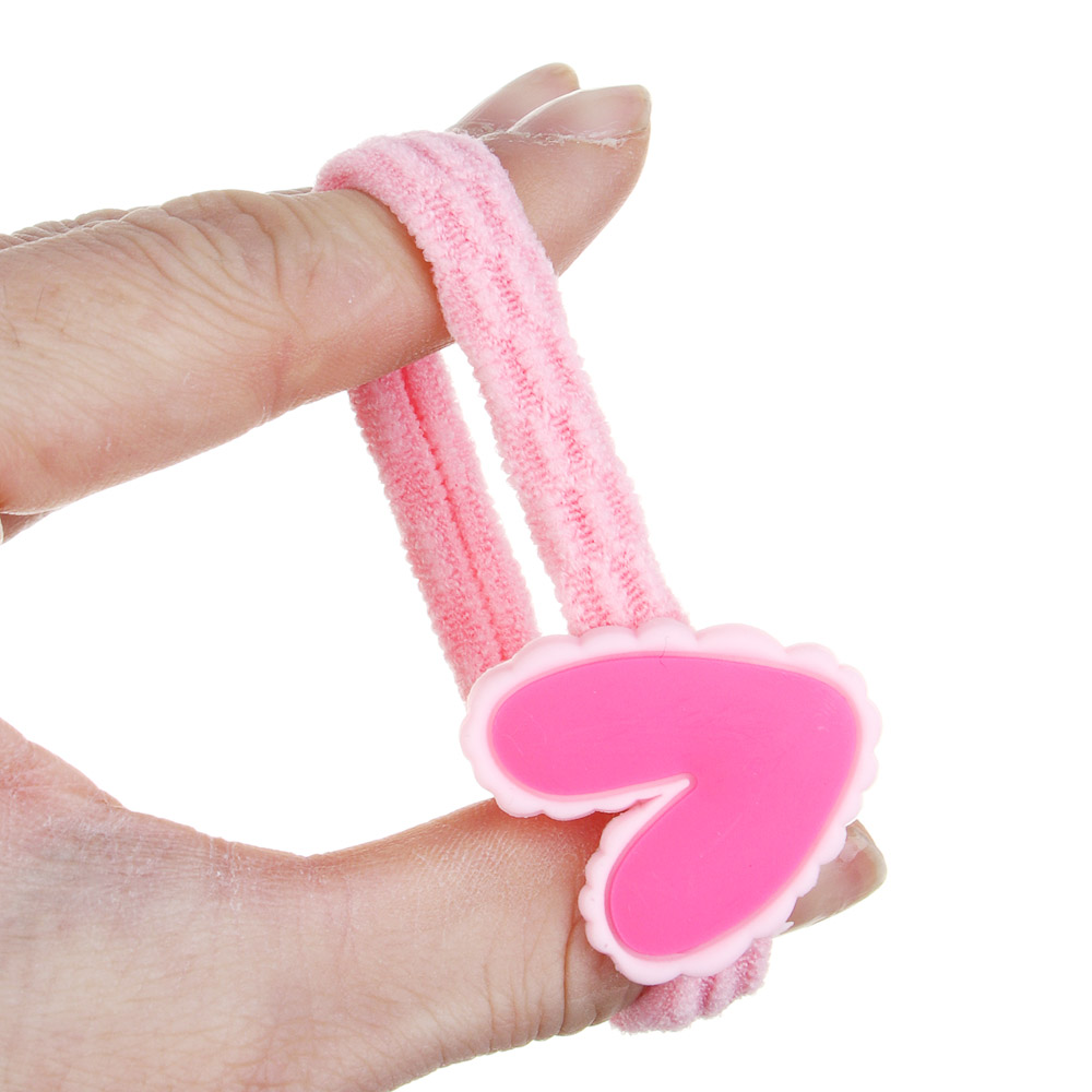 ЮНИLOOK Набор детских резинок для волос 2 шт и заколка 1 шт, d4см, 5см, металл, ПЭ, ТПР, 6 дизайнов - #6