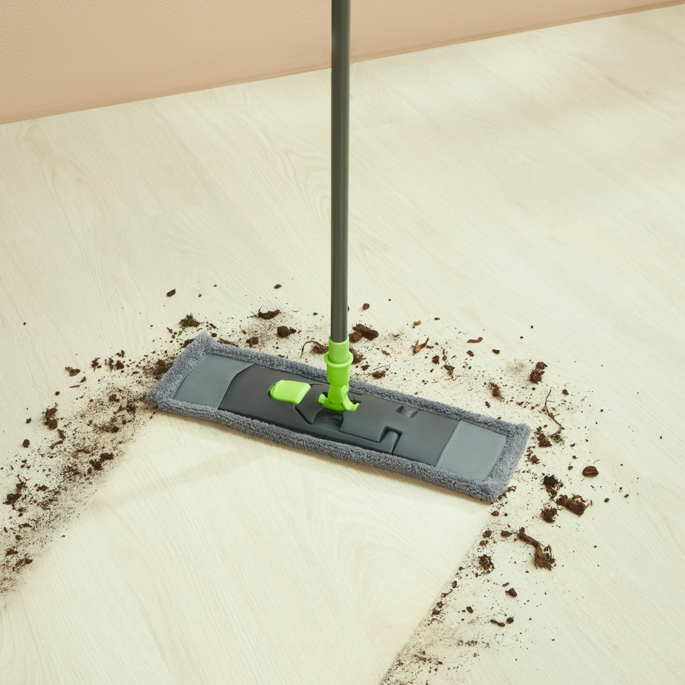 VETTA Швабра "Классик" с плоским мопом из микрофибры, разборная, телескоп - #4