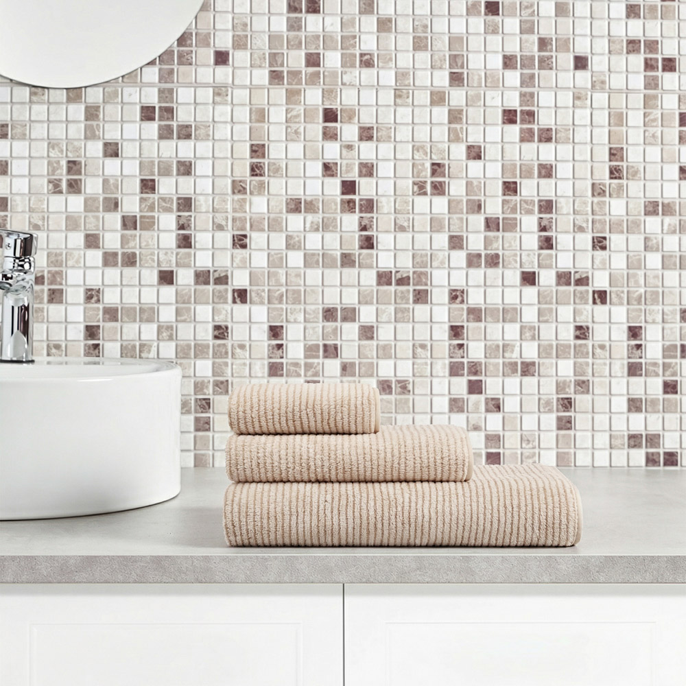 PROVANCE Basic Комплект полотенец, 3шт, 30х50, 50х80, 70х120, 95% пэ, 5% полиамид, 280гр/м, бежевый - #5