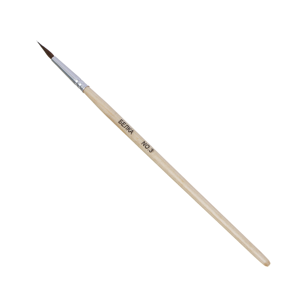 Набор кистей 5 шт: белка №1,3 волос пони № 2,4,6, в пакете с подвесом - #5