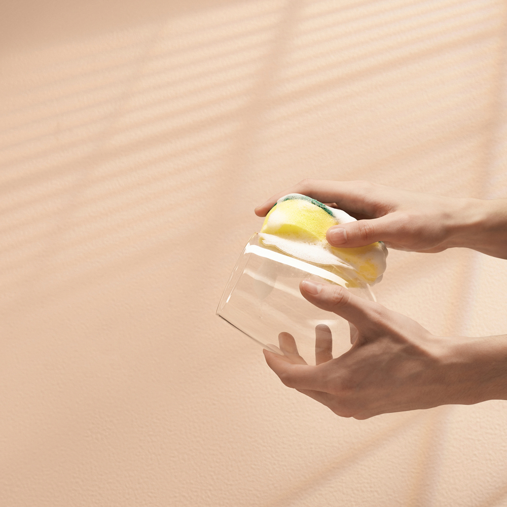 VETTA Губка бытовая с чистящим слоем 3 шт "Фигурная", 7х10,5х2,5см - #4