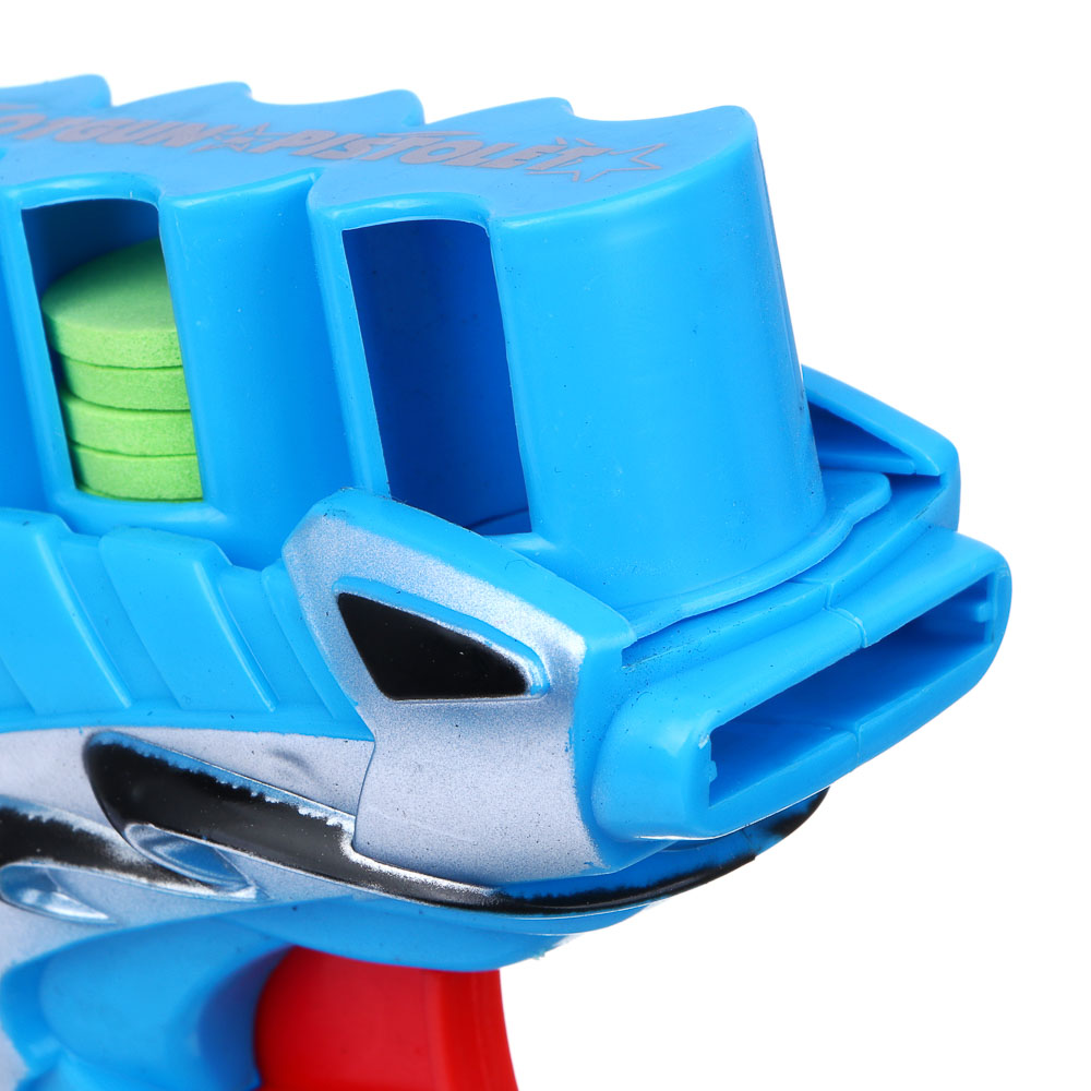 ИГРОЛЕНД Пистолет "Дискострел", стреляет мягкими дисками, РР, 18,5х4х20,5 см, 2 цвета - #7