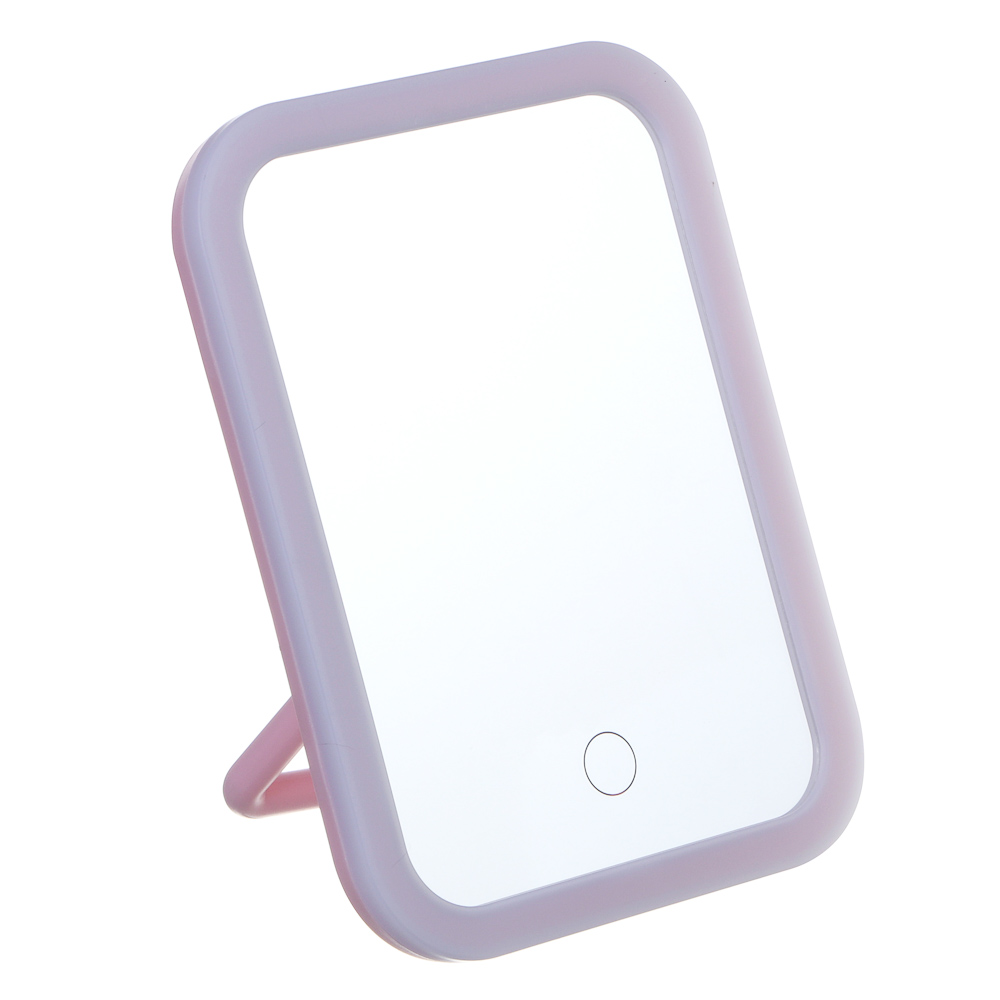 Зеркало настольное тм ЮL. Аженто с LED подсветкой, полипропилен, стекло, 19,5х14,3см, 2 цвета - #2