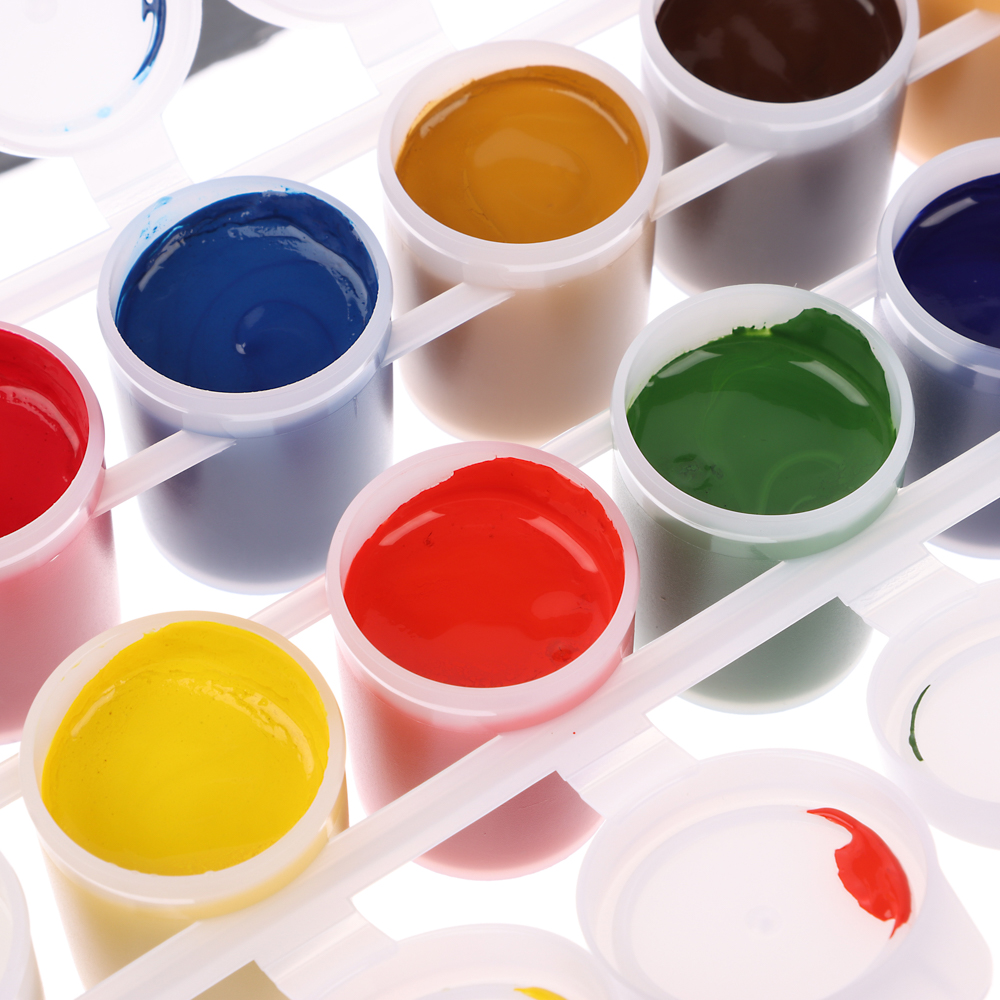 ЛУЧ Гуашь "ZOO", 12 цветов, баночки по 15мл, скрепленные баночки, 20С 1356-08 - #5