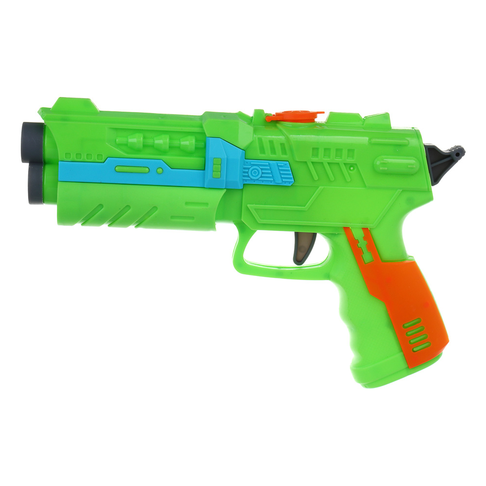 ИГРОЛЕНД Пистолет "Меткий стрелок" с патронами, ABS, 21,5х3,8х15,2 см, 4 диз - #5