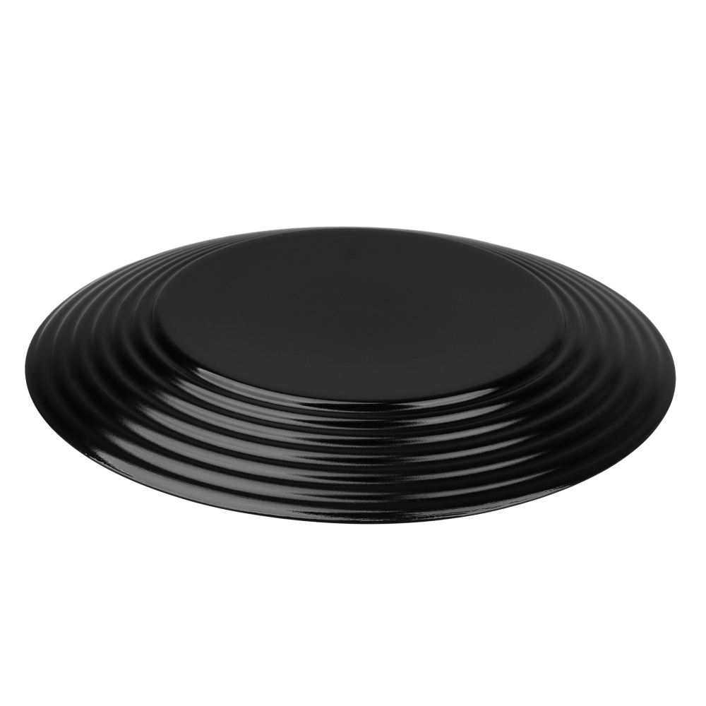 MILLIMI Бароло Тарелка обеденная 24см черная опаловое стекло - #4