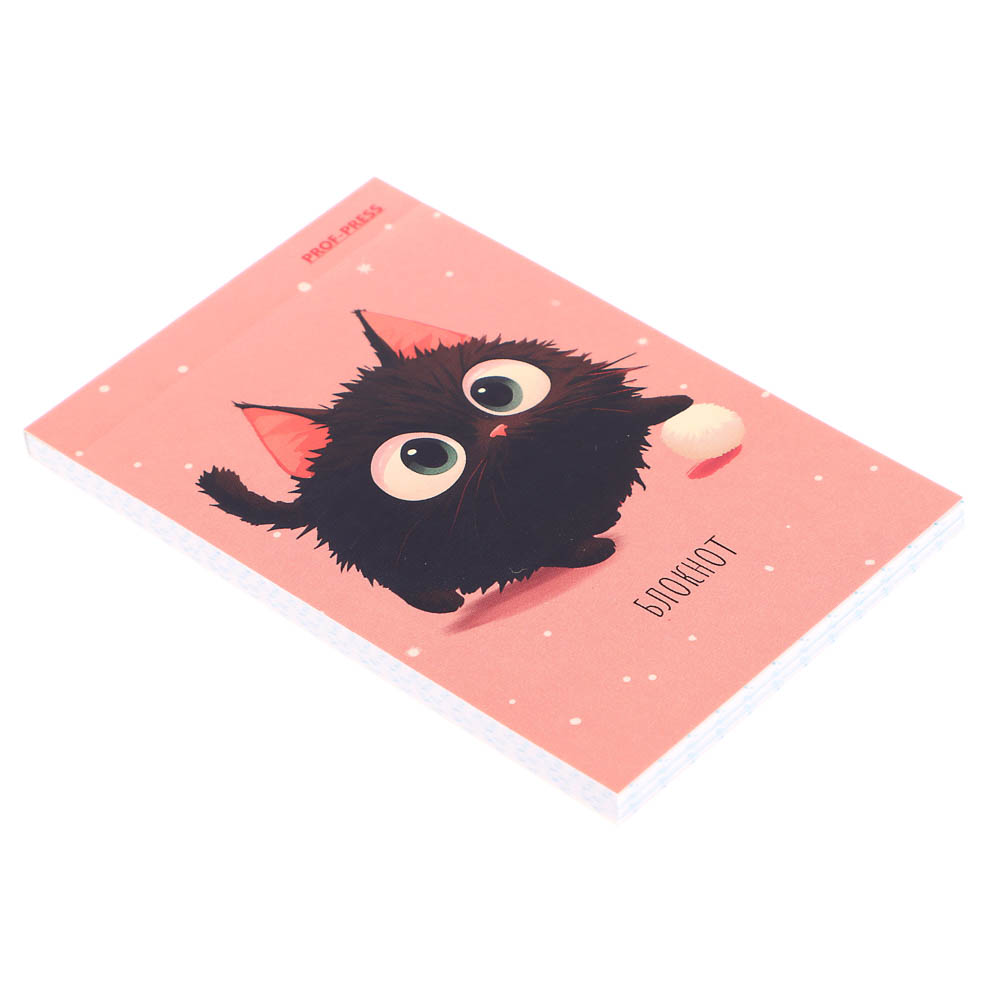 Блокнот А7, 48л, офсет, обложка картон, склейка, в ассортименте - #13