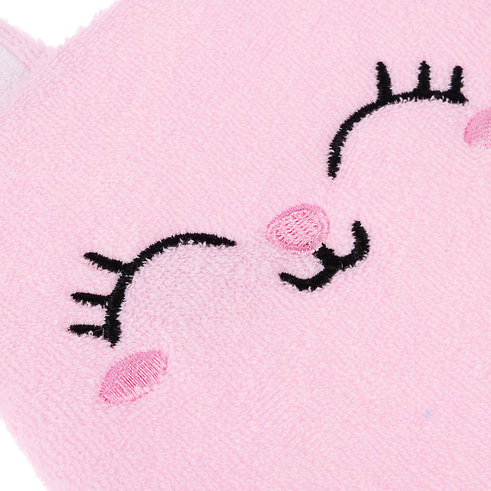 ЮL Мочалка рукавичка для ванны и душа в виде зверюшек, полиэстер, 18х13см, 3 дизайна, МС24-08 - #7