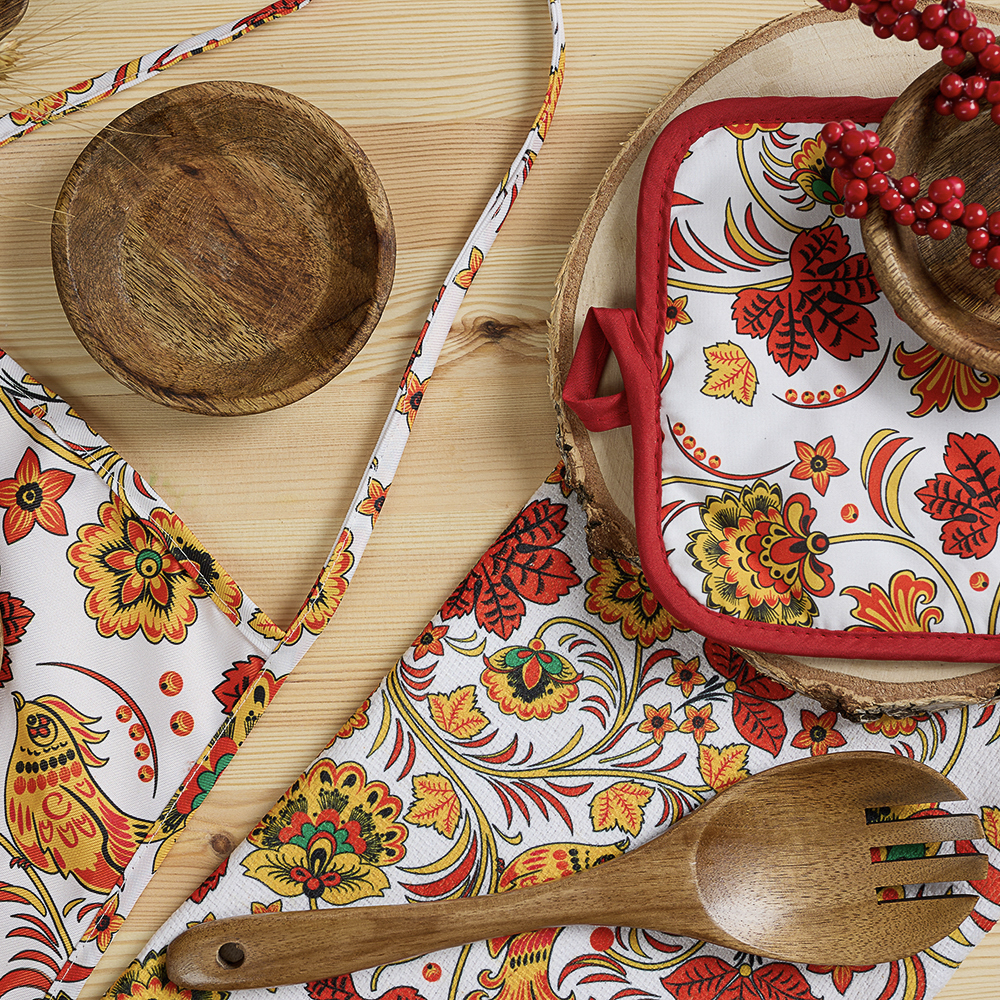 PROVANCE Хохлома Фартук, 100% полиэстер - #6