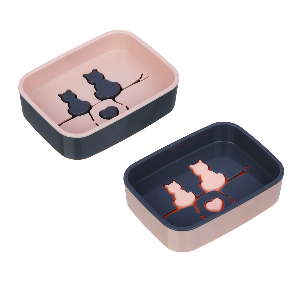 VETTA Мыльница, пластик, 13,5х10х3,5 см, Энимал - #1