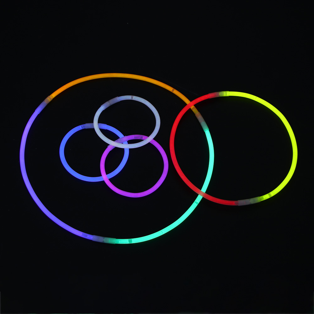 СНОУ БУМ Набор неоновых браслетов 8 шт по 20 см, 8 цветов, пластик - #5