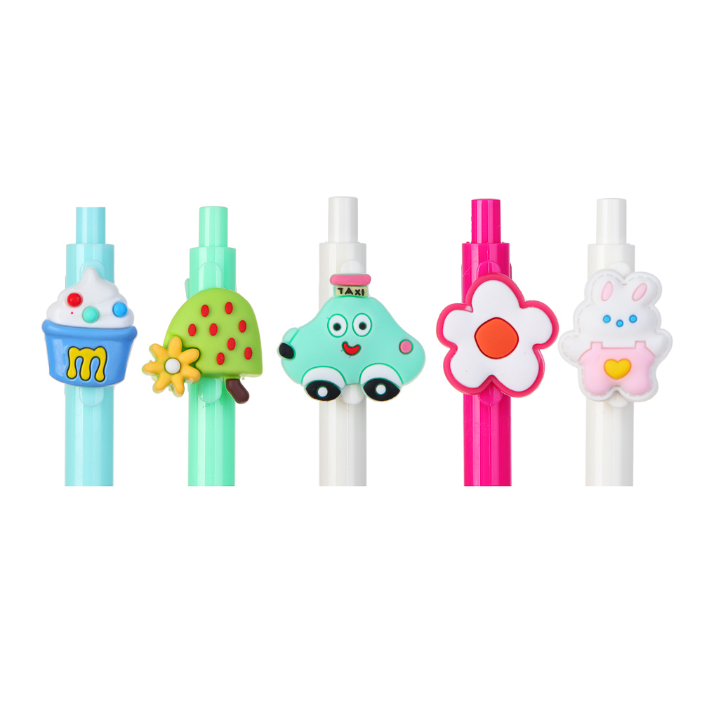 Ручка шариковая автоматическая синяя, "Забавное настроение", 5 дизайнов - #5